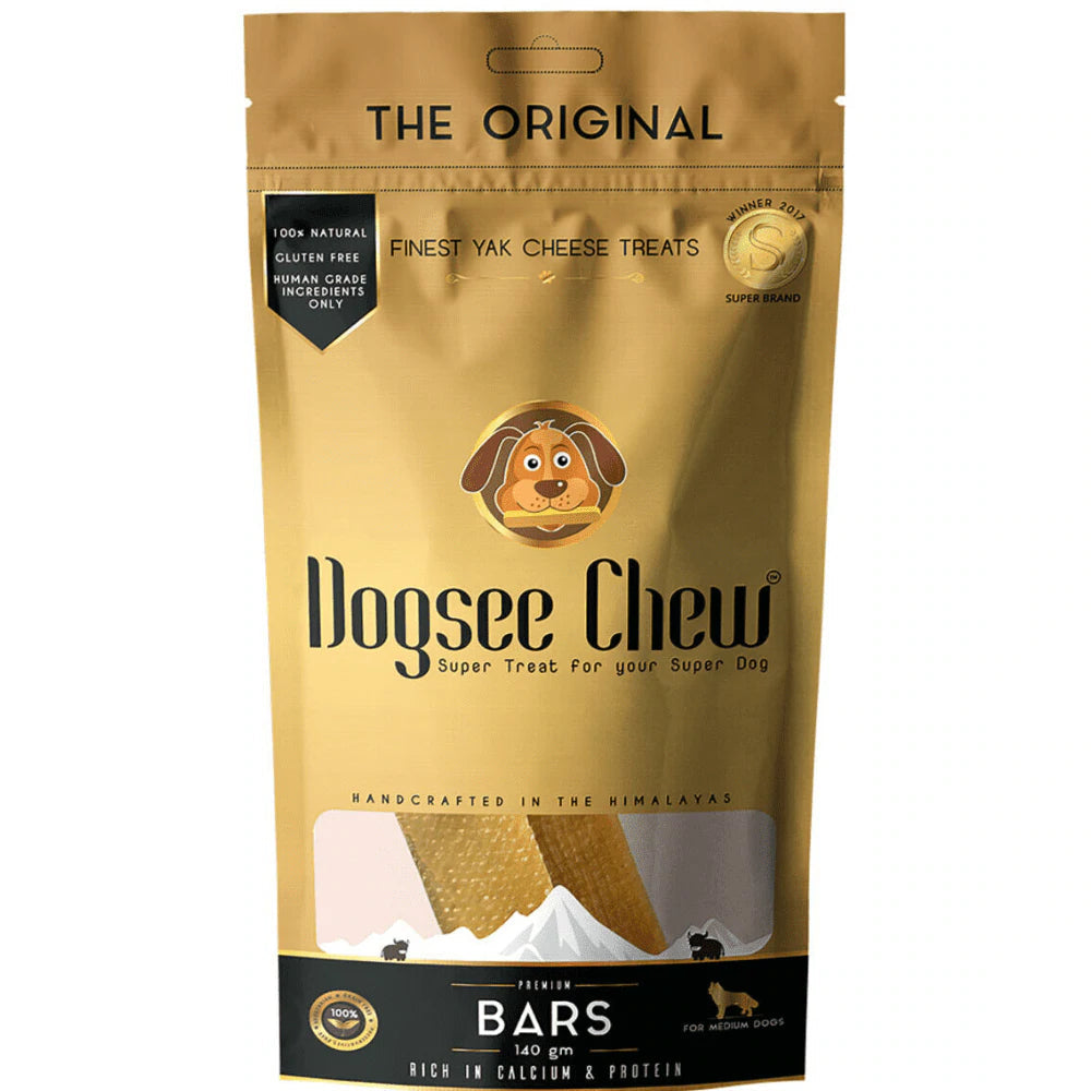 Dogsee Chew 100% Natural Yak Milk Bars Medium Breed Dog Treat