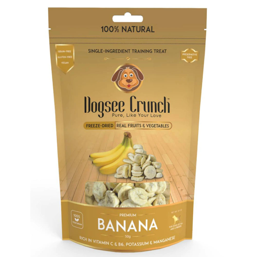Dogsee Crunch Freeze Dried Banana Dog Treat