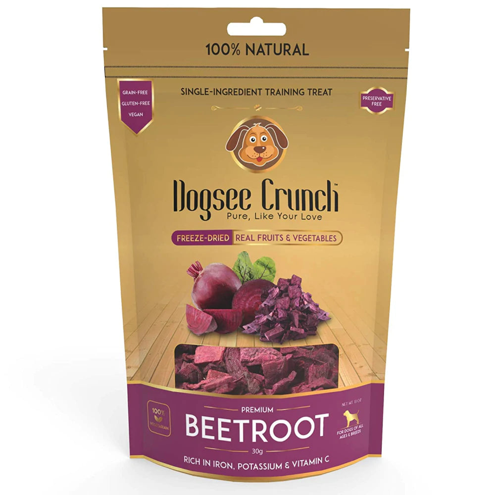 Dogsee Crunch Freeze Dried Beetroot Dog Treat