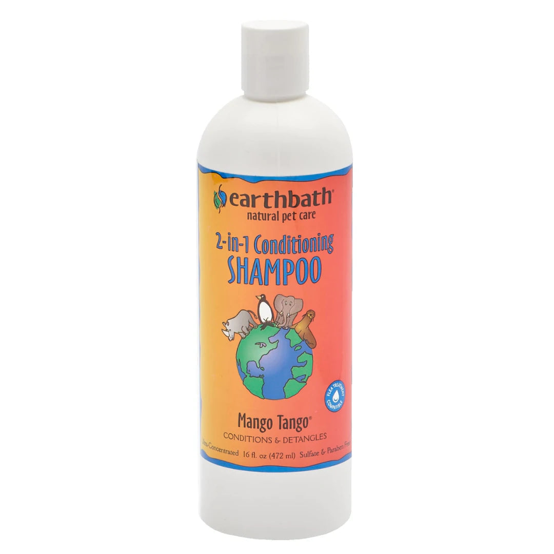 Earthbath 2-in-1 Conditioning Shampoo - Mango Tango for Dogs & Cats