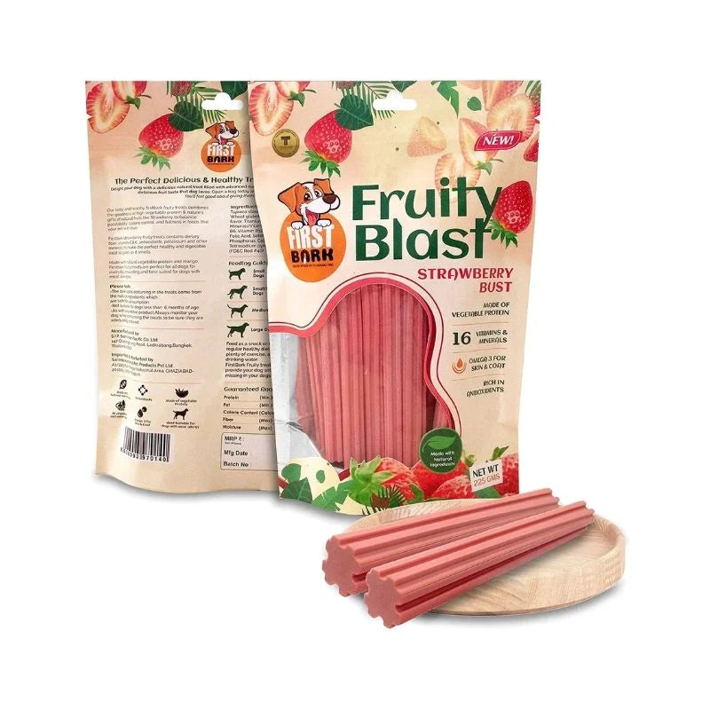 First Bark Dog Treats - Fruity Blast - Strawberry Bust