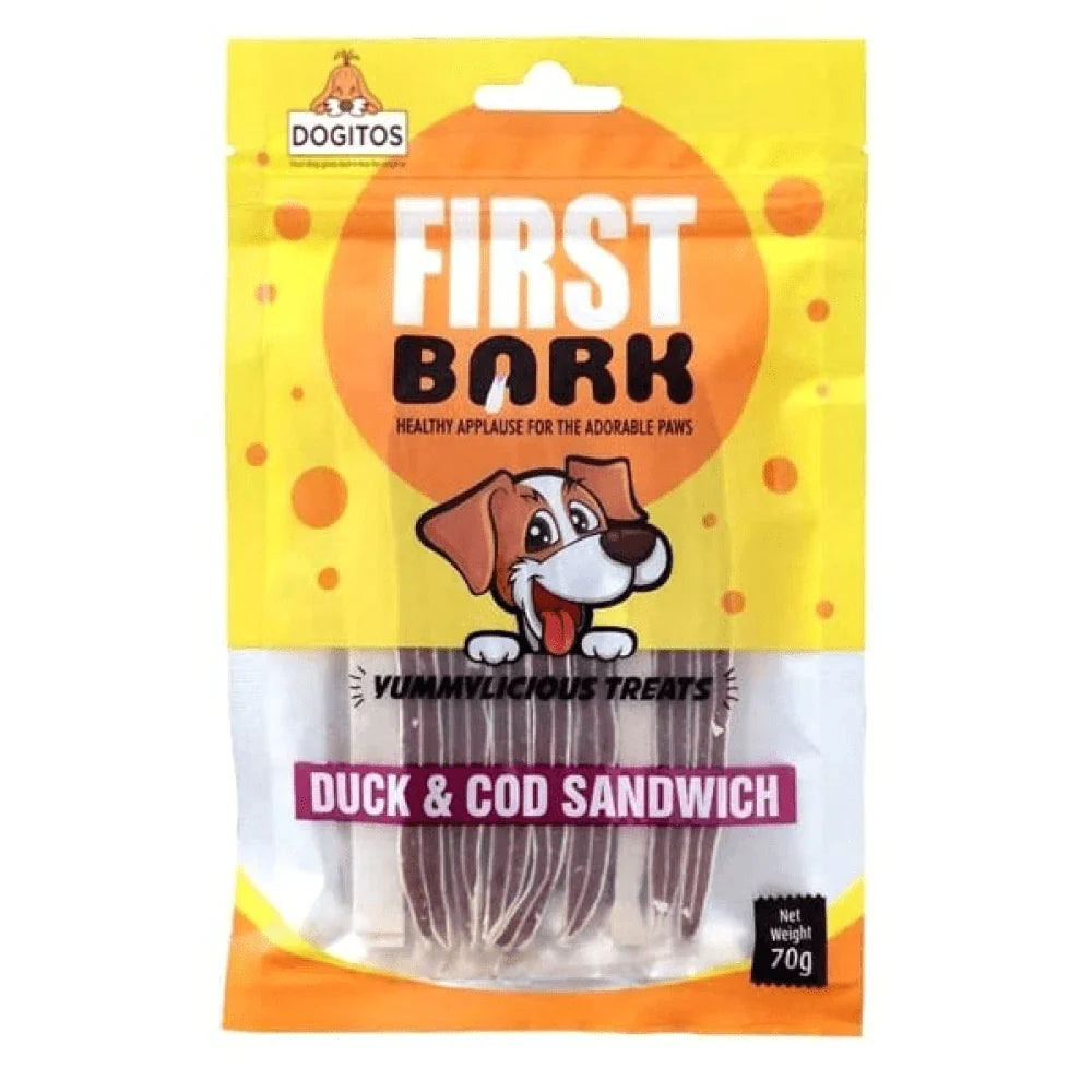 First Bark Duck and Cod Sandwich Dog Treats