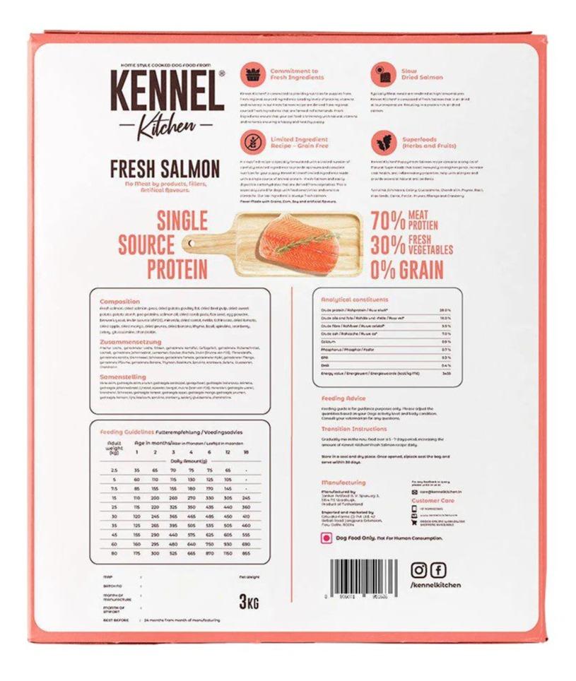 Kennel Kitchen Fresh Salmon Large Breed