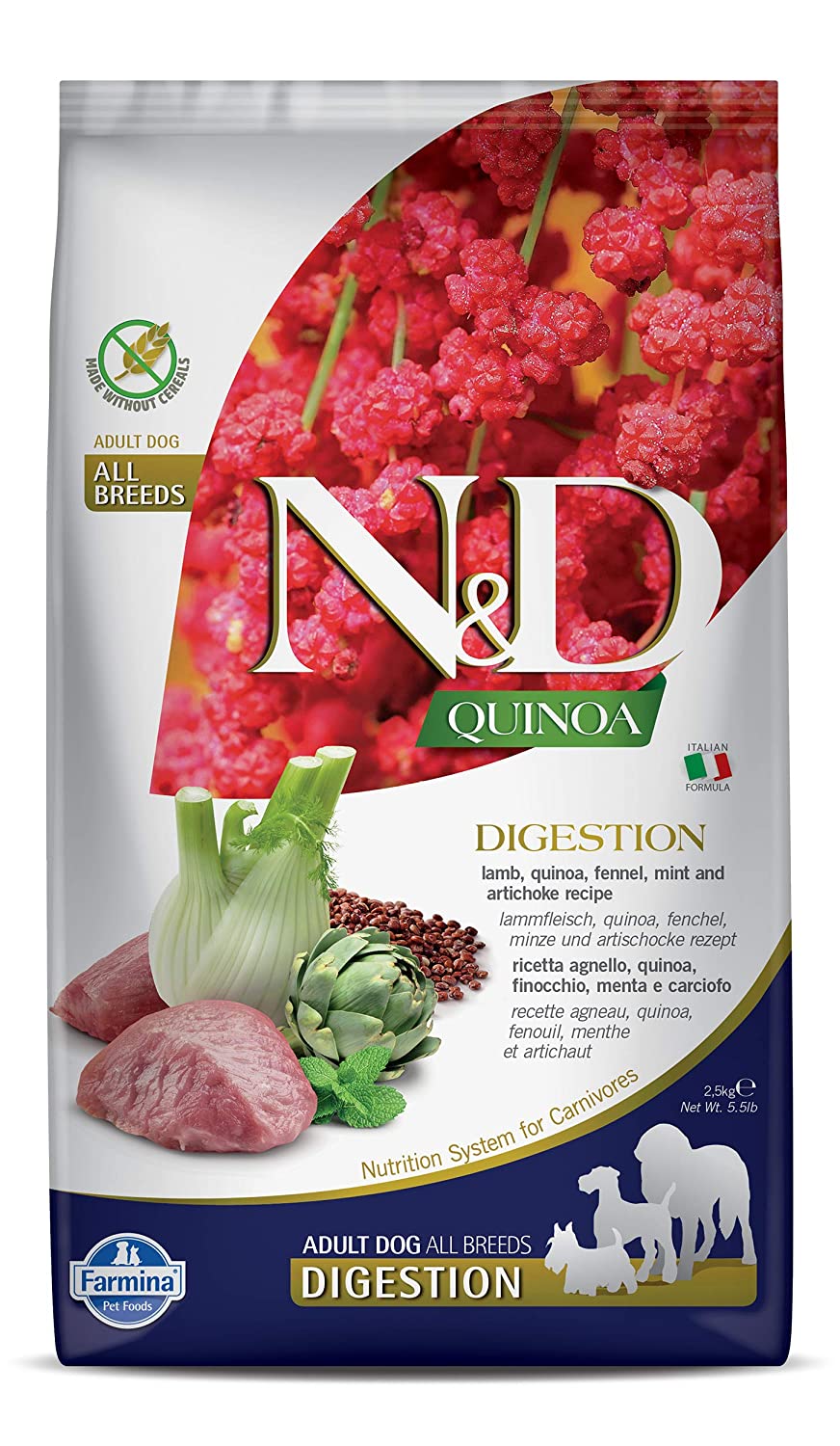N&D Quinoa Lamb,Mint and Fennel Grain Free Digestion