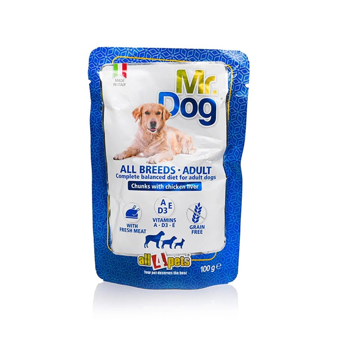 All4pets - Mr. Dog Chunks with Chicken Liver For Dogs