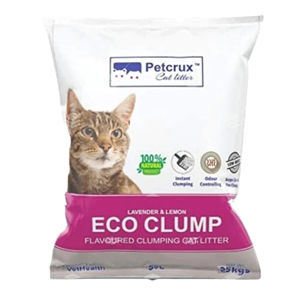 Petcrux Lavender Flavored Eco Clumping Cat Litter