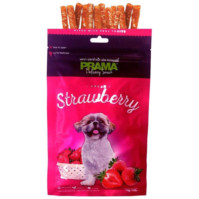 Prama Fresh Strawberry Dog Treats, 70gm