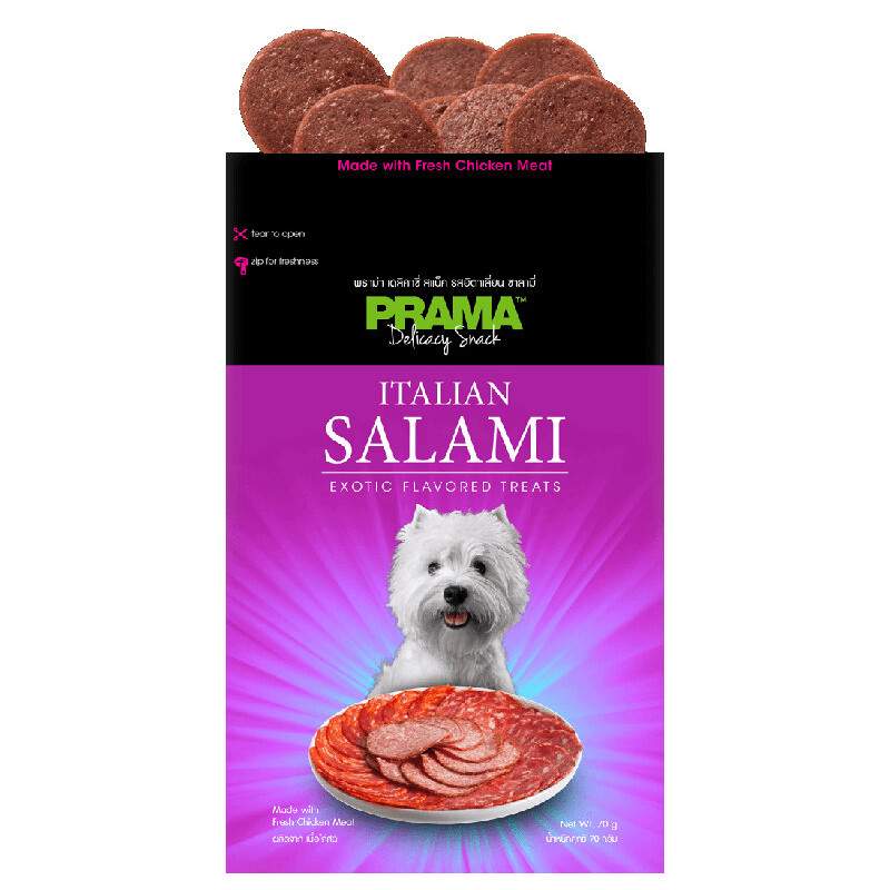 Prama Italian Salami Dog Treats, 70gm