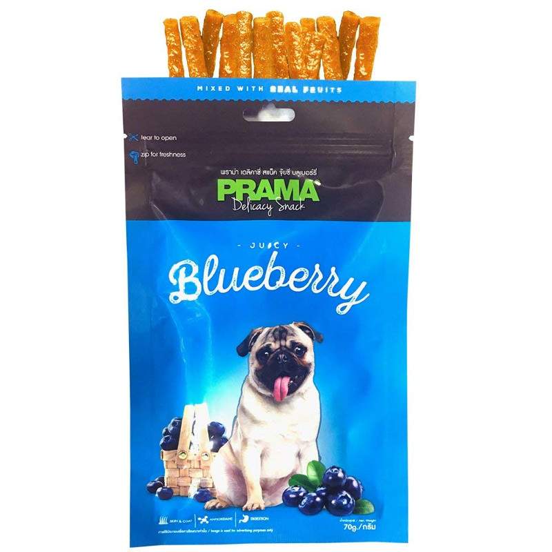 Prama Juicy Blueberry Dog Treats, 70gm