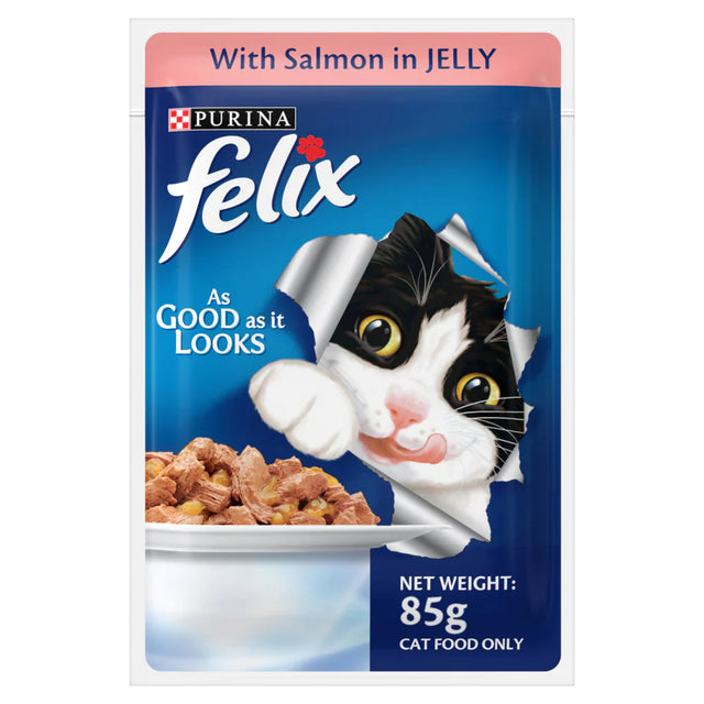 Purina Felix Salmon with Jelly Adult Cat Wet Food