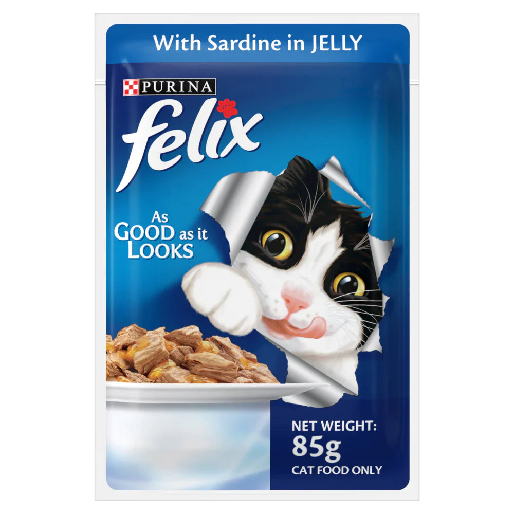 Purina Felix Sardine with Jelly Adult Cat Wet Food