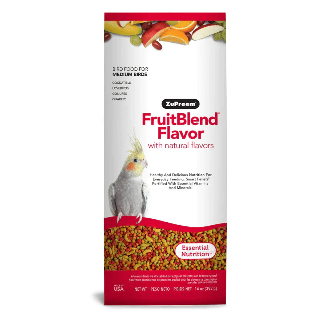 Zupreem Fruit Blend Bird Food for Medium Birds
