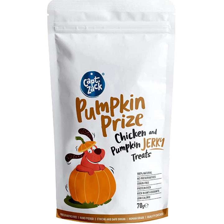 Captain Zack Pumpkin Prize Chicken & Pumpkin Jerky Treats