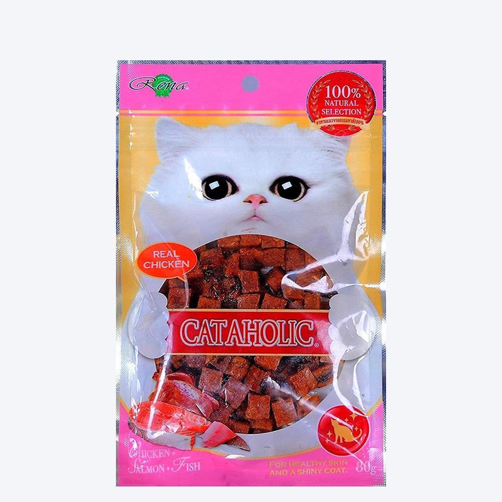 Cataholic Neko Cube Chicken & Fish Cat Treat - 80 g