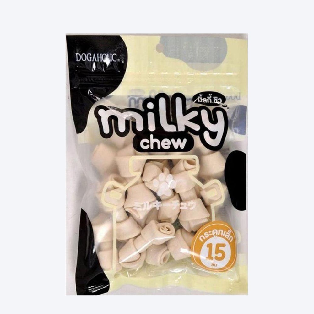 Dogaholic Milky Chew Bone Style - 15 Pcs