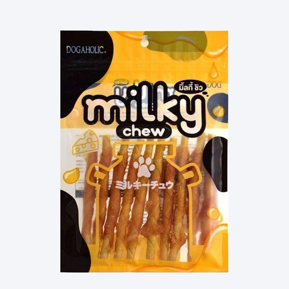 Dogaholic Milky Chew Cheese & Chicken Bone - 10 Pcs