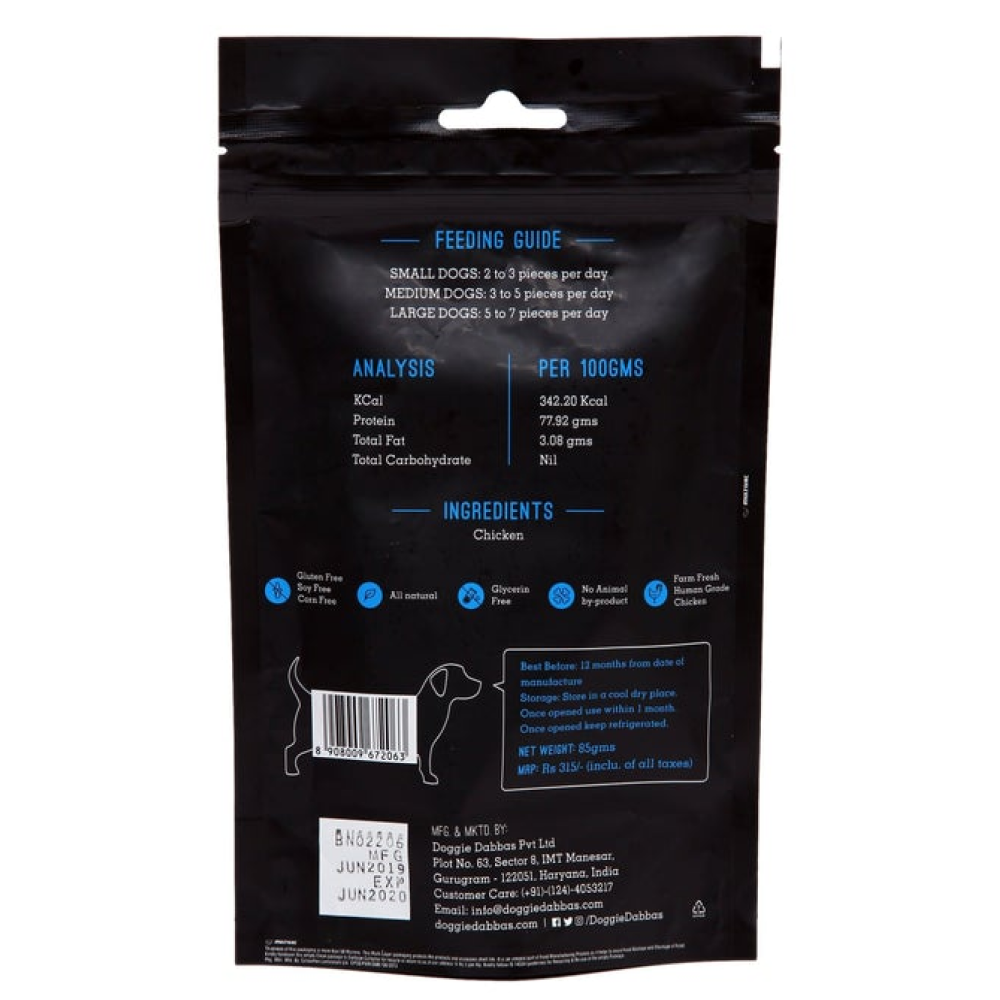 Doggie Dabbas Chicken Jerky Dog Treats