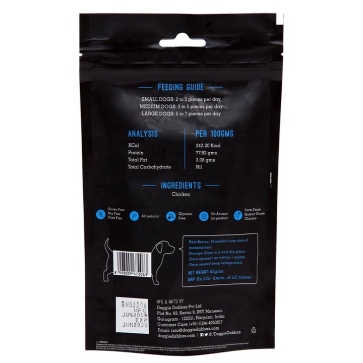 Doggie Dabbas Chicken Jerky Dog Treats