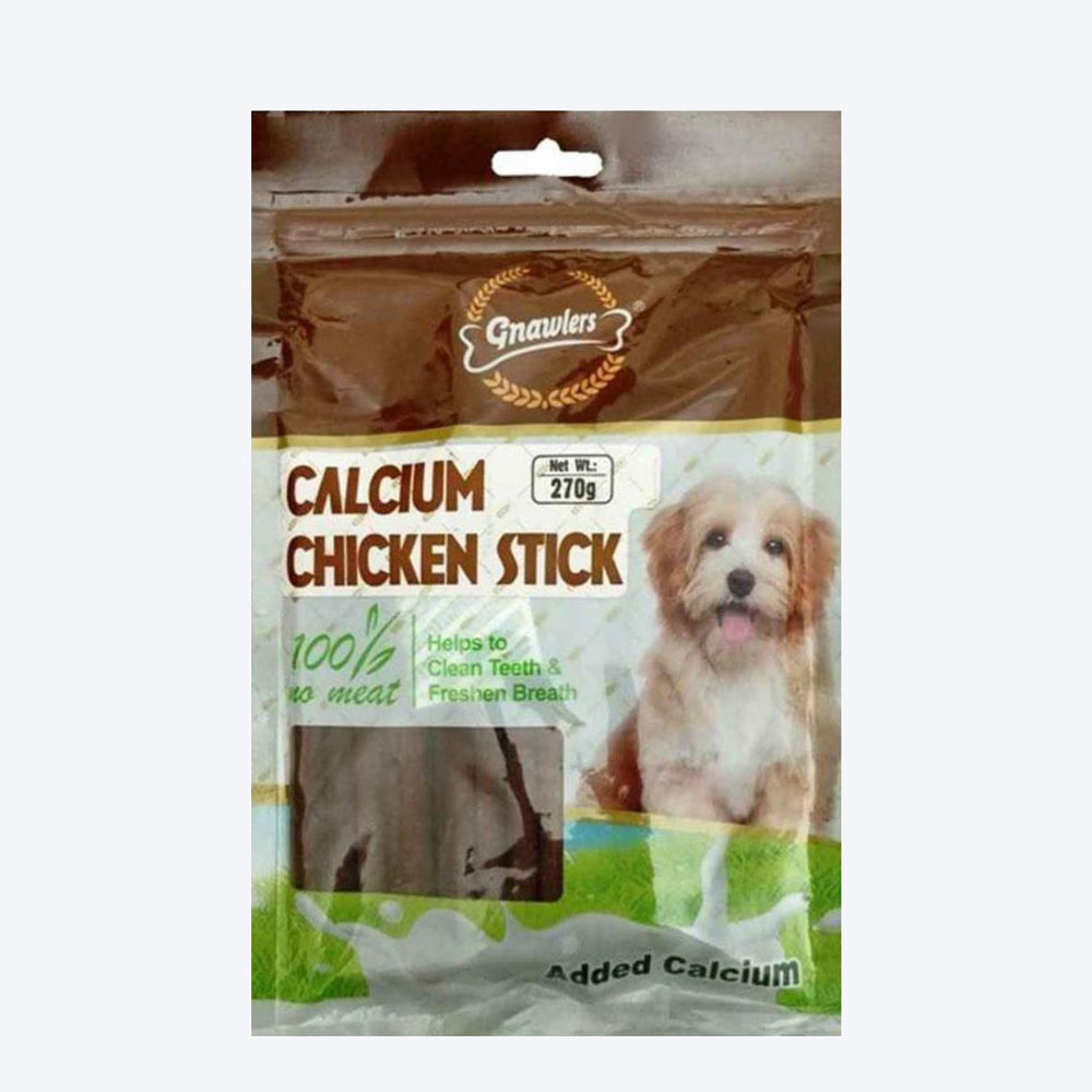 Gnawlers Calcium Chicken Stix Dog Treats - 270 g