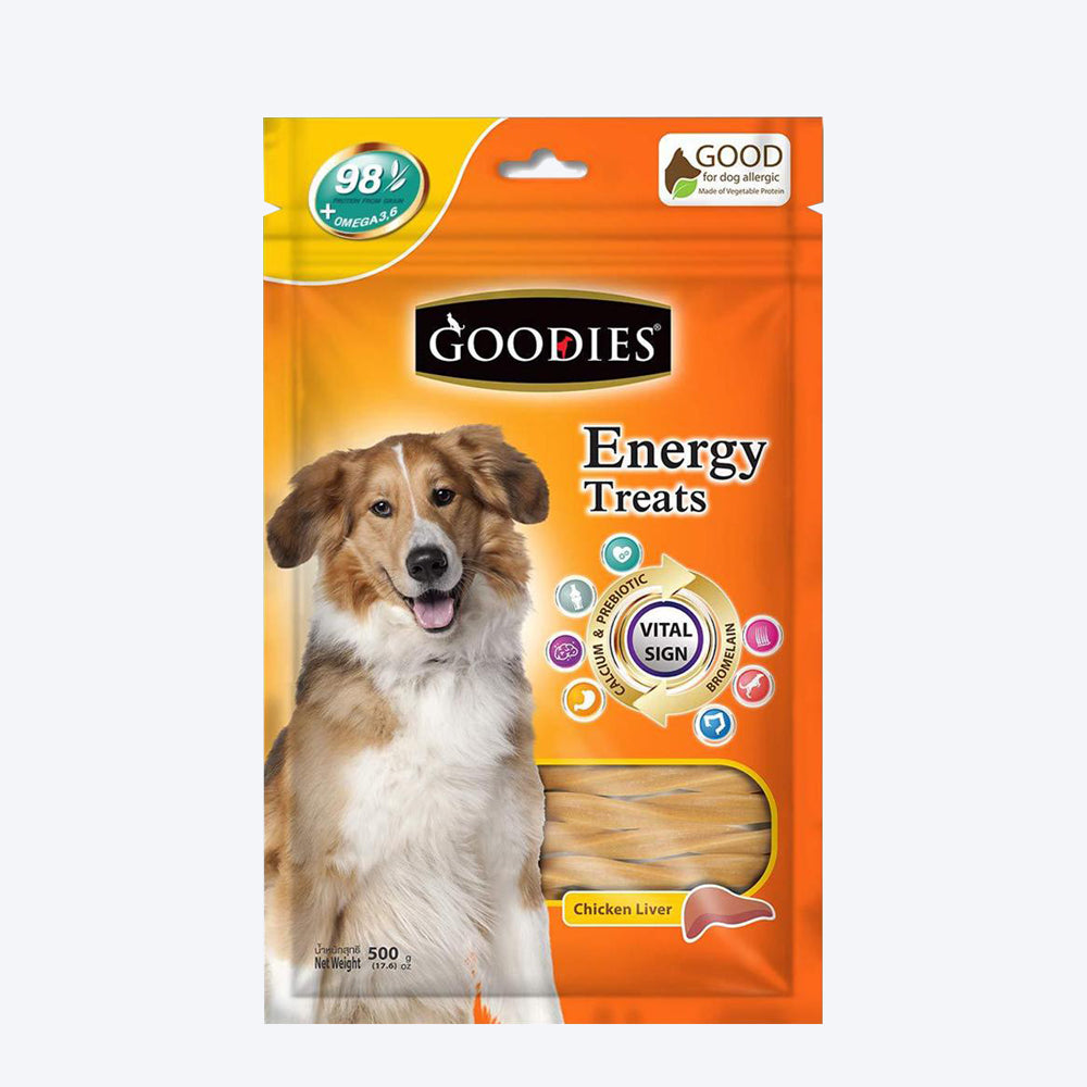 Goodies Energy Dog Treats - Chicken Liver - 500 g