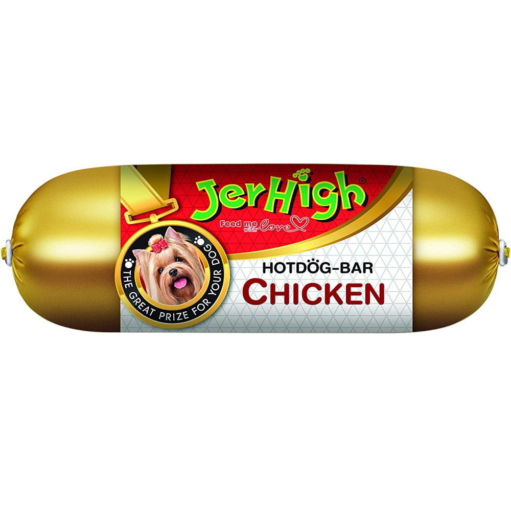 JerHigh Hotdog Bar Chicken Dog Treat  