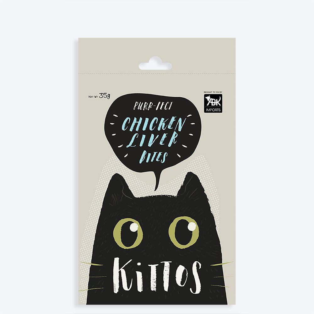 Kittos Chicken Liver Bites Cat Treats - 35 g