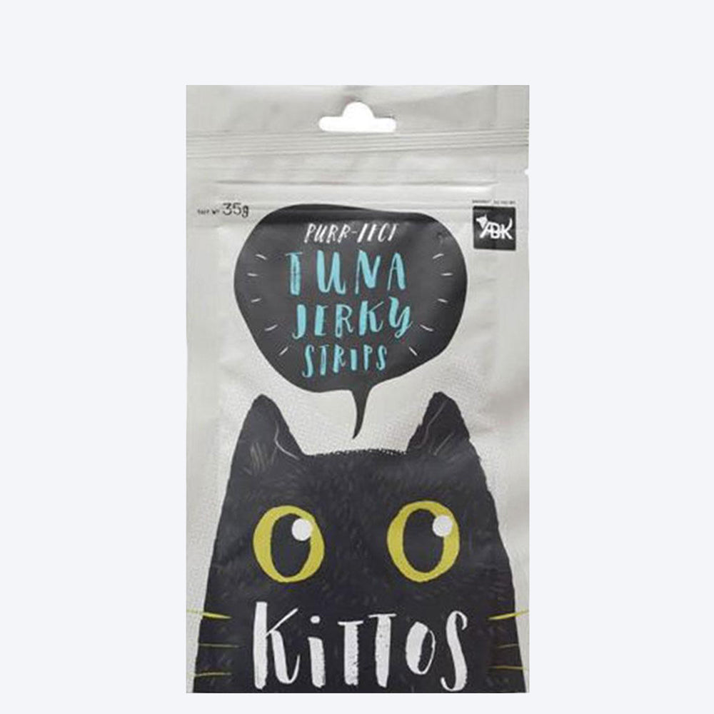 Kittos Purr-Fect Tuna Jerky Strips Cat Treats - 35 g