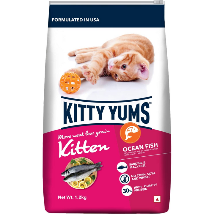 Kitty Yums Ocean Fish Kitten (1-12 Months) Cat Dry Food