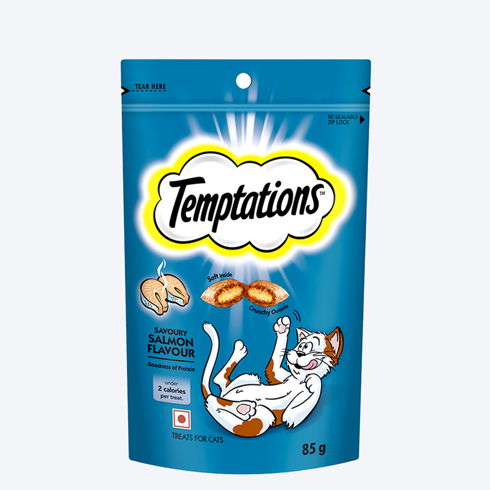 Temptations Cat Treat Savoury Salmon - 85g