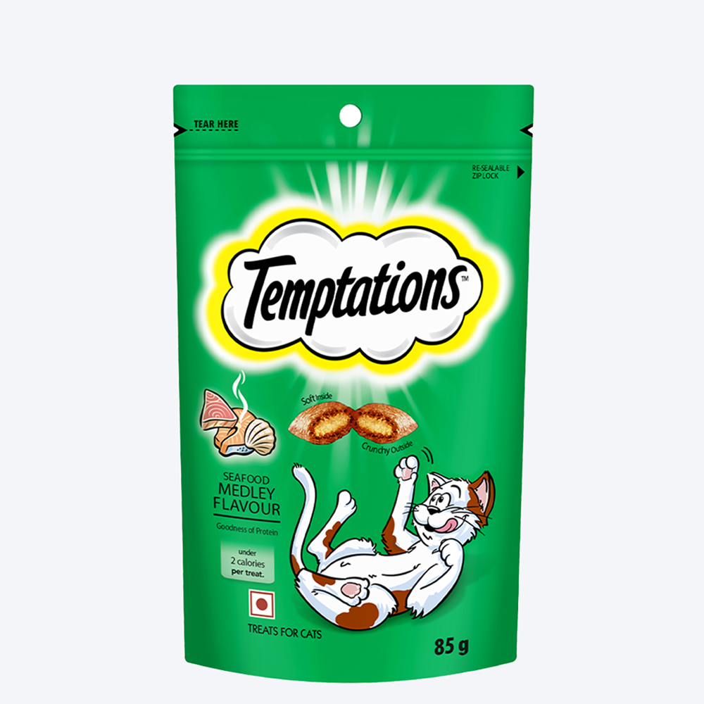 Temptations Cat Treat Seafood Medley - 85g