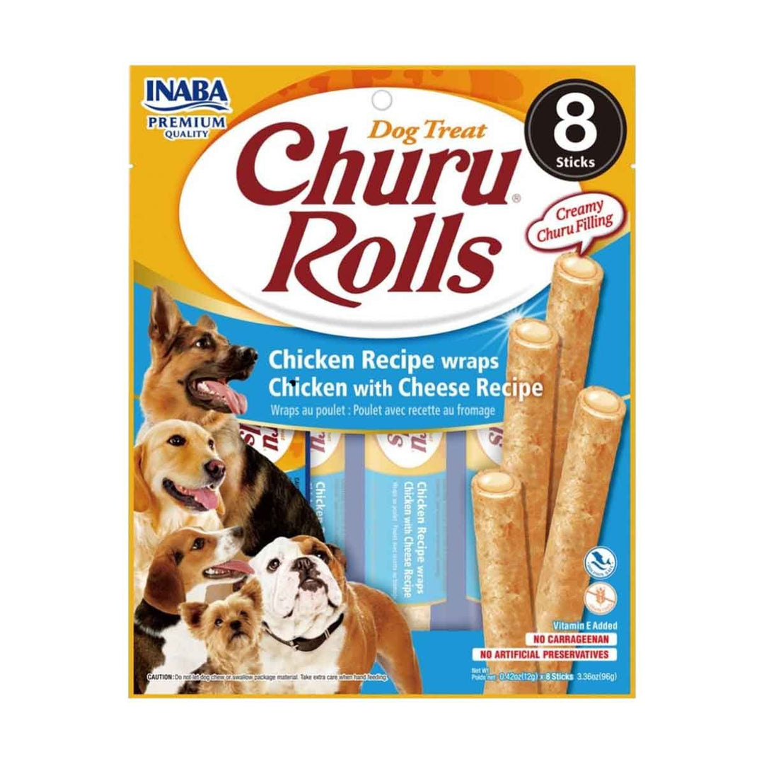 Inaba Churu Rolls Chicken with Cheese Recipe Dog Treat